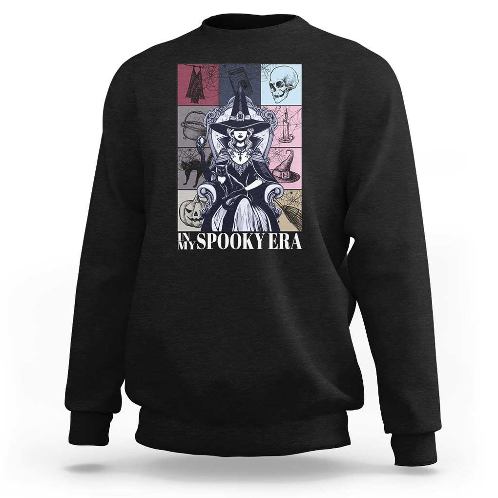 Halloween Witch Sweatshirt In My Spooky Era TS09 Black Print Your Wear