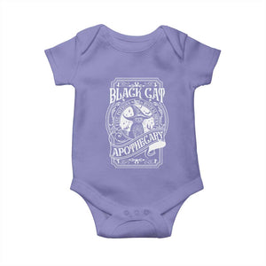 Black Cat Witch Baby Onesie Salem Apothecary Halloween TS09 Violet Print Your Wear