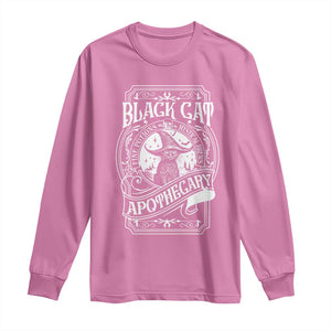 Black Cat Witch Long Sleeve Shirt Salem Apothecary Halloween TS09 Azalea Print Your Wear