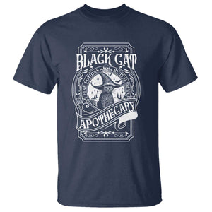 Black Cat Witch T Shirt Salem Apothecary Halloween TS09 Navy Print Your Wear