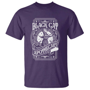 Black Cat Witch T Shirt Salem Apothecary Halloween TS09 Purple Print Your Wear