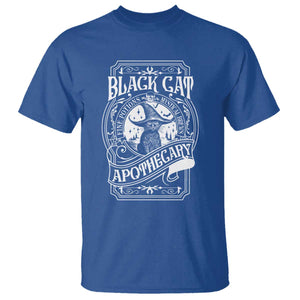 Black Cat Witch T Shirt Salem Apothecary Halloween TS09 Royal Blue Print Your Wear