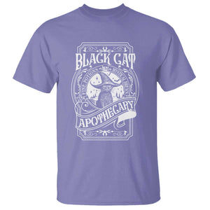 Black Cat Witch T Shirt Salem Apothecary Halloween TS09 Violet Print Your Wear