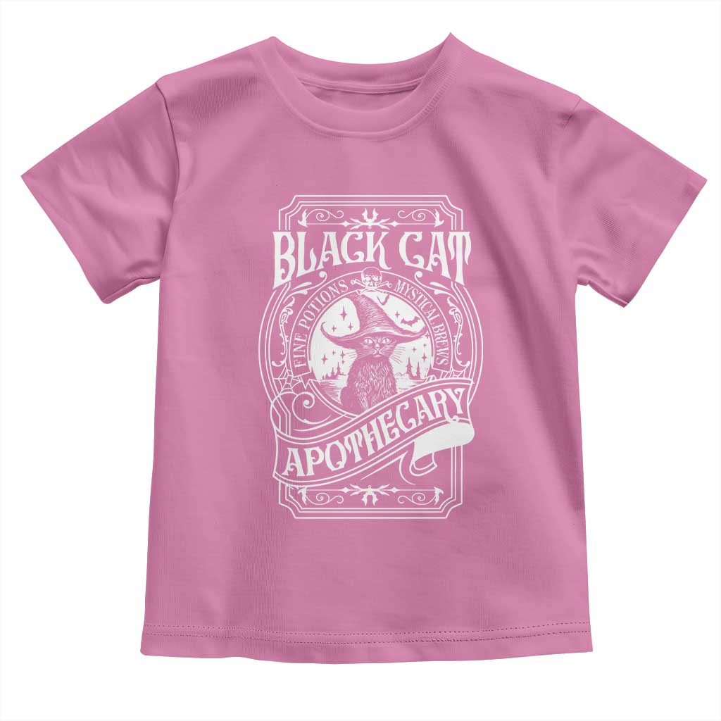 Black Cat Witch Toddler T Shirt Salem Apothecary Halloween TS09 Azalea Print Your Wear
