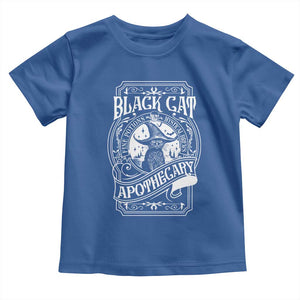 Black Cat Witch Toddler T Shirt Salem Apothecary Halloween TS09 Royal Blue Print Your Wear