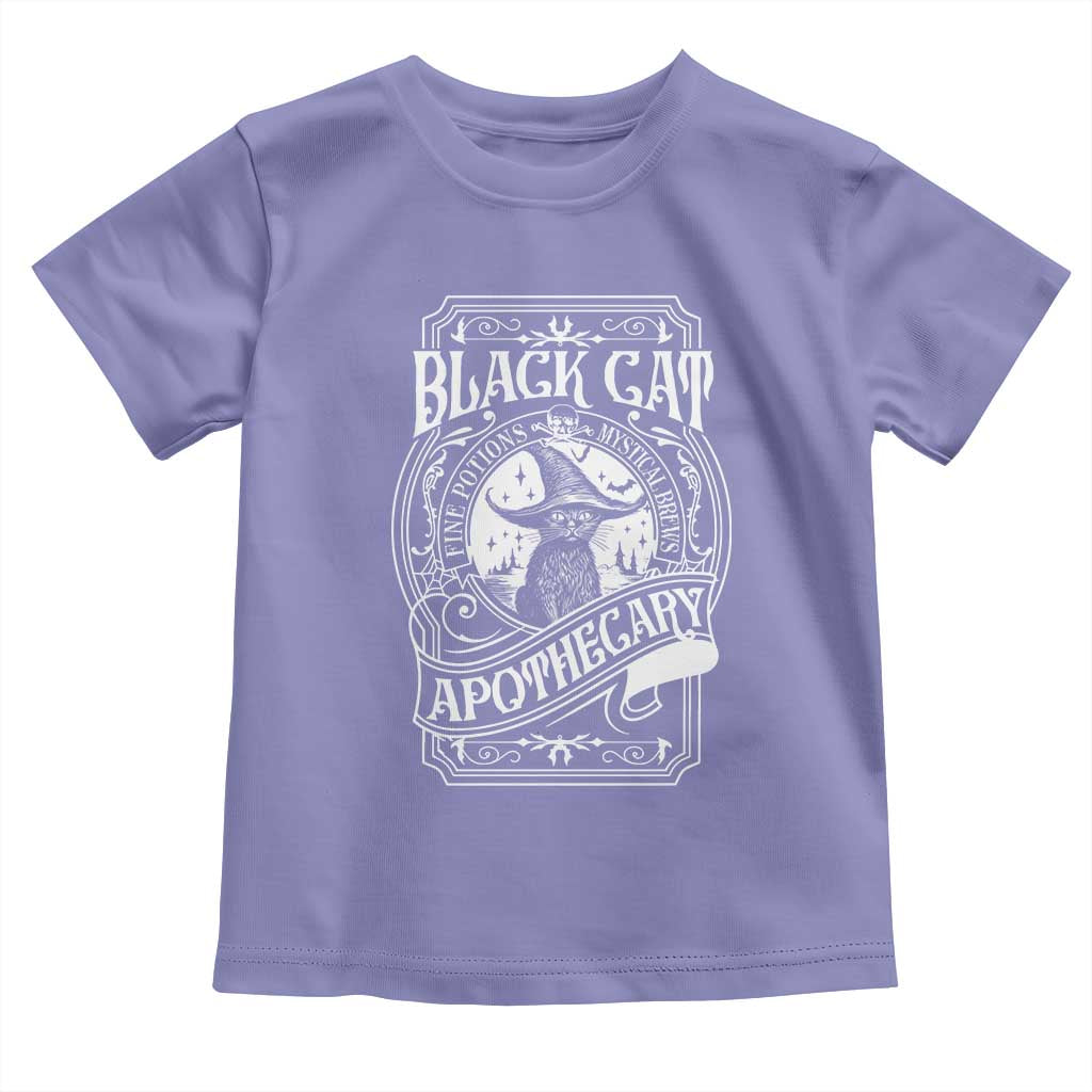 Black Cat Witch Toddler T Shirt Salem Apothecary Halloween TS09 Violet Print Your Wear