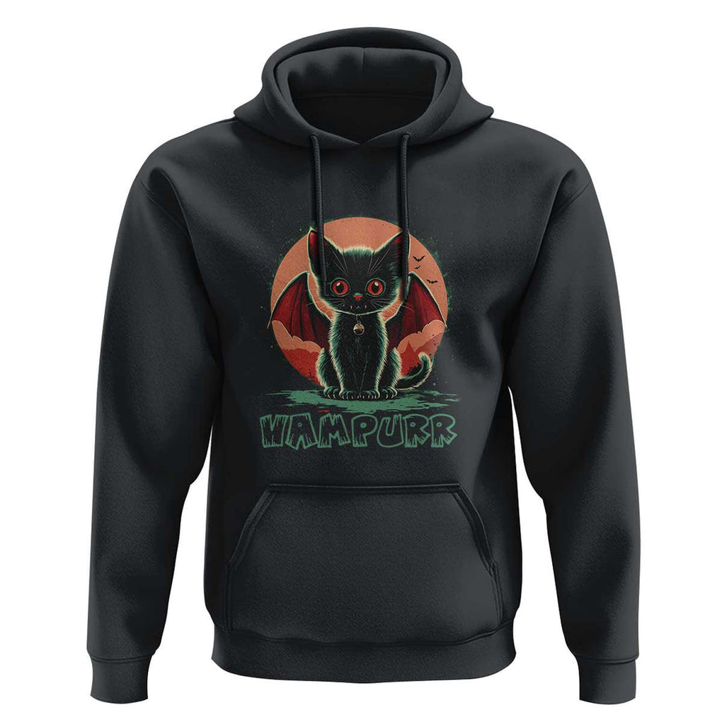 Halloween Vampurr Vampire Cat Hoodie TS09 Black Print Your Wear
