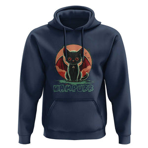 Halloween Vampurr Vampire Cat Hoodie TS09 Navy Print Your Wear