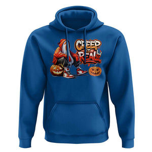 Funny Halloween Hip Hop Hoodie Creep It Real Cool Ghost Old School TS09 Royal Blue Print Your Wear