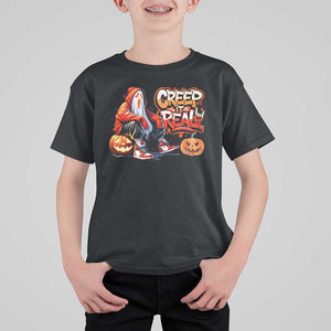 Funny Halloween Hip Hop T Shirt For Kid Creep It Real Cool Ghost Old School TS09 Black Print Your Wear