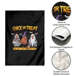 Funny Halloween Garden Flag Chick Or Treat Spooky Chicken TS09 Print Your Wear