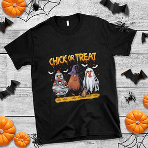 Funny Halloween T Shirt Chick Or Treat Spooky Chicken TS09 Black Print Your Wear