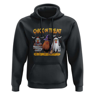 Funny Halloween Hoodie Chick Or Treat Spooky Chicken TS09 Black Print Your Wear