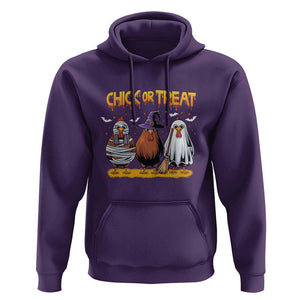 Funny Halloween Hoodie Chick Or Treat Spooky Chicken TS09 Purple Print Your Wear