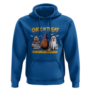 Funny Halloween Hoodie Chick Or Treat Spooky Chicken TS09 Royal Blue Print Your Wear