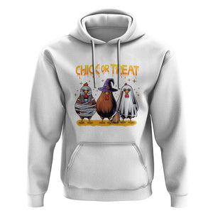 Funny Halloween Hoodie Chick Or Treat Spooky Chicken TS09 White Print Your Wear