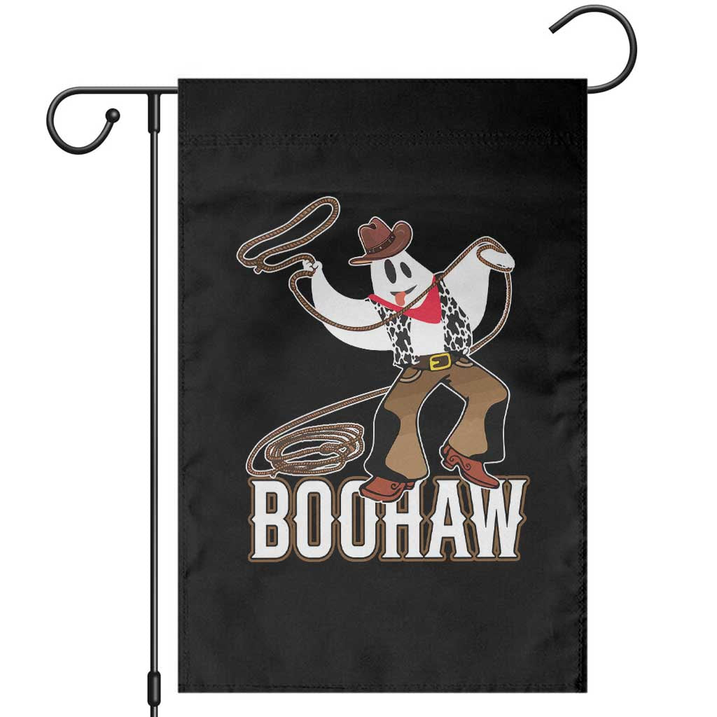 Halloween Cowboy Garden Flag BooHaw Western Ghost TS09 Black Print Your Wear