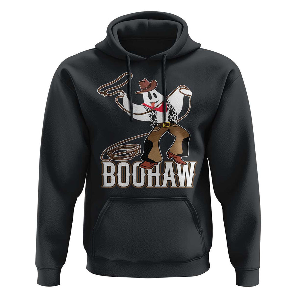 Halloween Cowboy Hoodie BooHaw Western Ghost TS09 Black Print Your Wear