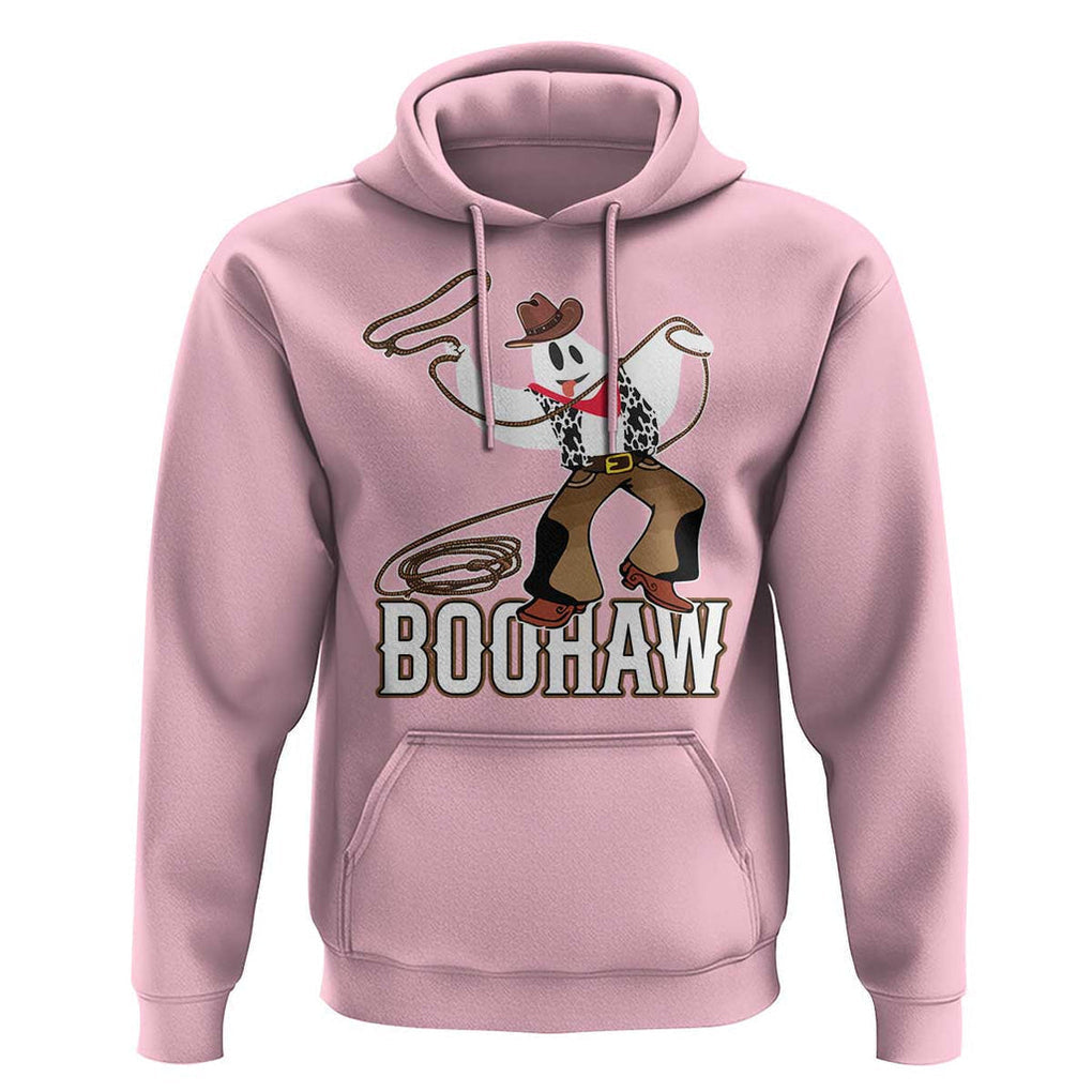 Halloween Cowboy Hoodie BooHaw Western Ghost TS09 Light Pink Print Your Wear