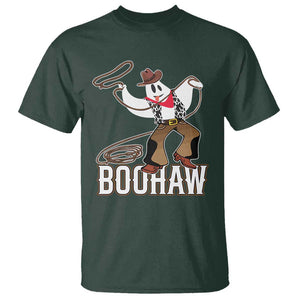 Halloween Cowboy T Shirt BooHaw Western Ghost TS09 Dark Forest Green Print Your Wear