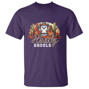 Halloween Cowboy T Shirt Howdy Ghouls Funny Western Ghost TS09 Purple Print Your Wear