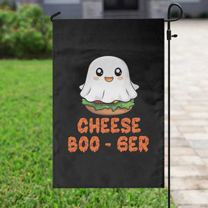 Funny Halloween Garden Flag Cheese Boo-ger Cute Hamburger Ghost TS09 Print Your Wear