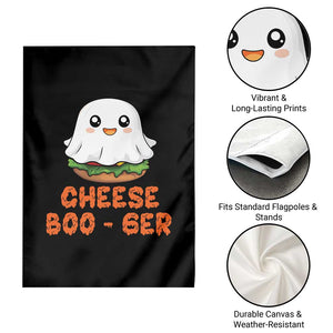 Funny Halloween Garden Flag Cheese Boo-ger Cute Hamburger Ghost TS09 Print Your Wear