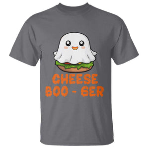 Funny Halloween T Shirt Cheese Boo-ger Cute Hamburger Ghost TS09 Charcoal Print Your Wear
