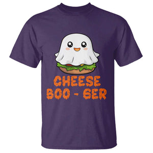 Funny Halloween T Shirt Cheese Boo-ger Cute Hamburger Ghost TS09 Purple Print Your Wear