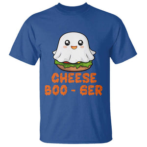 Funny Halloween T Shirt Cheese Boo-ger Cute Hamburger Ghost TS09 Royal Blue Print Your Wear