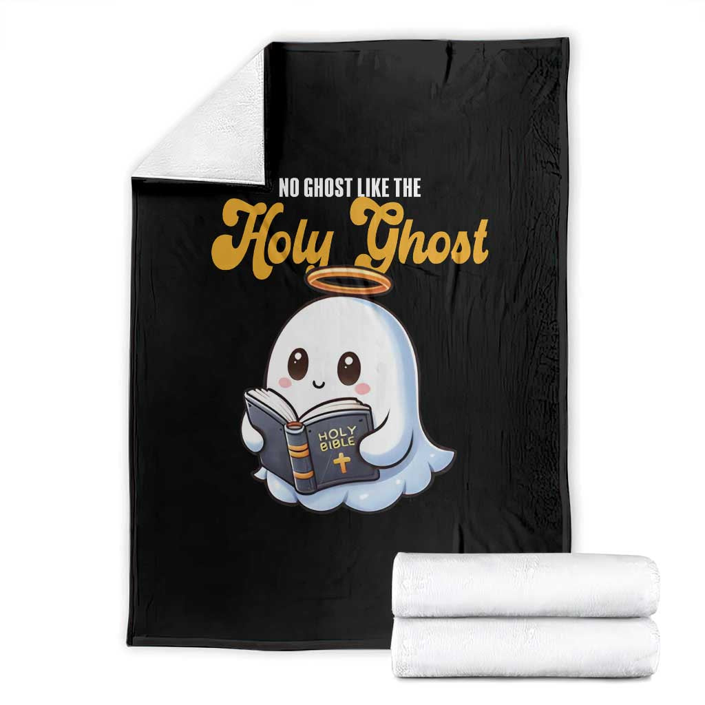 Funny Halloween Christian Throw Blanket No Ghost Like The Holy Ghost TS09 Black Print Your Wear
