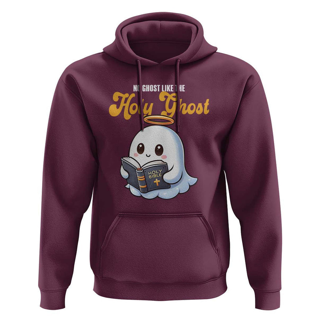 Funny Halloween Christian Hoodie No Ghost Like The Holy Ghost TS09 Maroon Print Your Wear