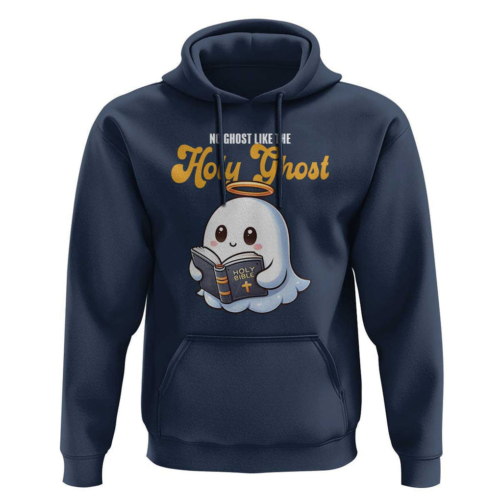 Funny Halloween Christian Hoodie No Ghost Like The Holy Ghost TS09 Navy Print Your Wear