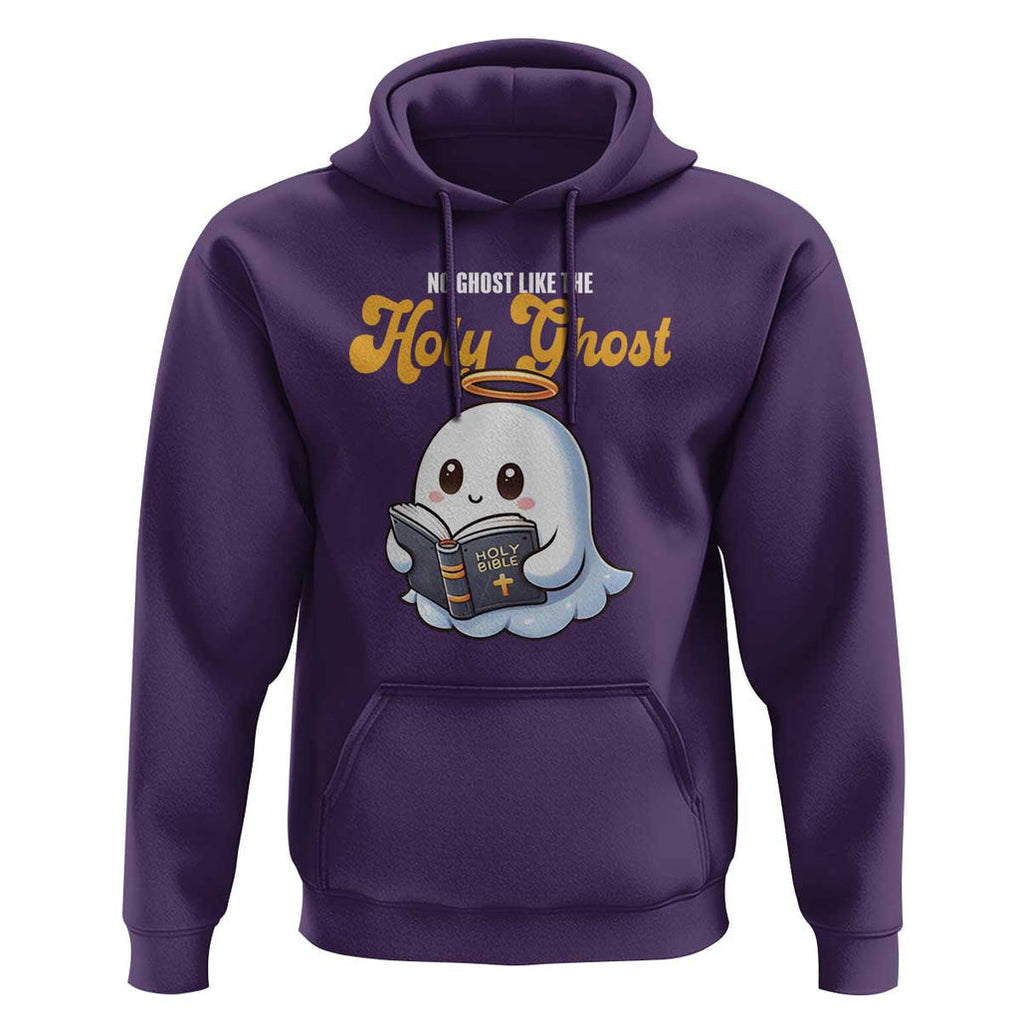 Funny Halloween Christian Hoodie No Ghost Like The Holy Ghost TS09 Purple Print Your Wear