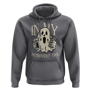 Funny Halloween Hoodie In My Introvert Era Ghost TS09 Charcoal Print Your Wear
