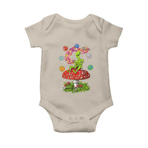 Outer Space Funny Alien Smoking Baby Onesie TS09 Sand Print Your Wear