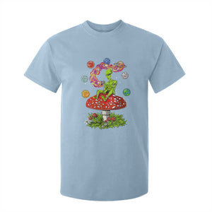 Outer Space Funny Alien Smoking T Shirt For Kid TS09 Light Blue Print Your Wear