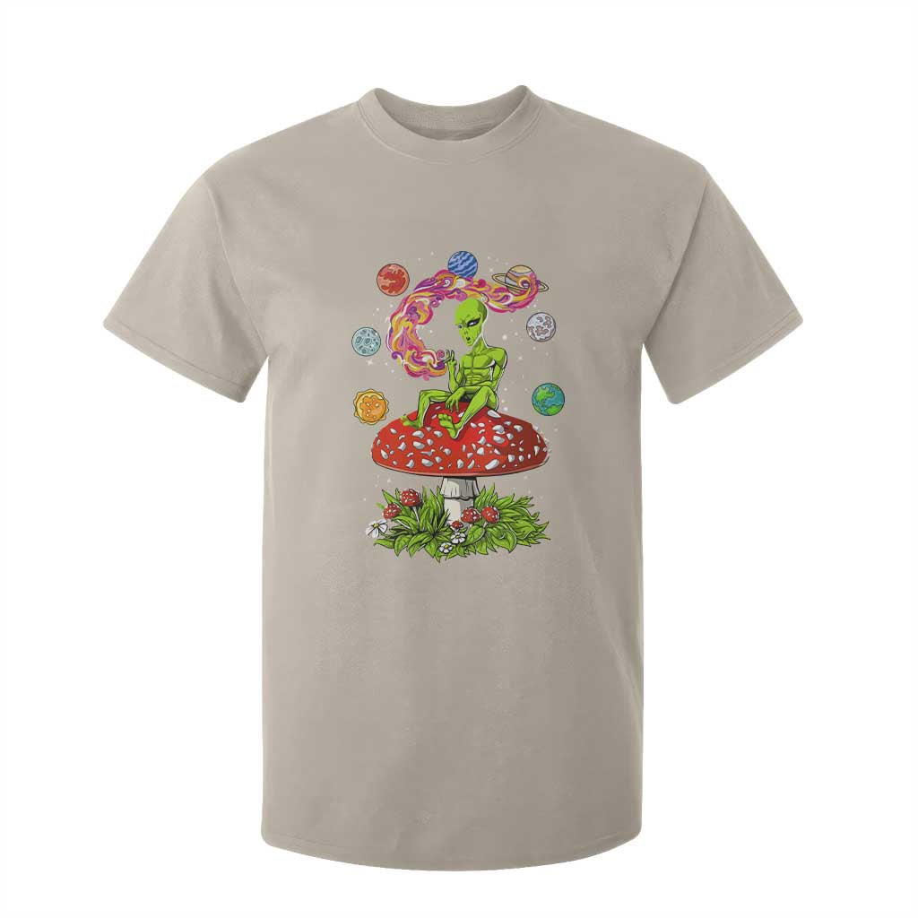 Outer Space Funny Alien Smoking T Shirt For Kid TS09 Sand Print Your Wear