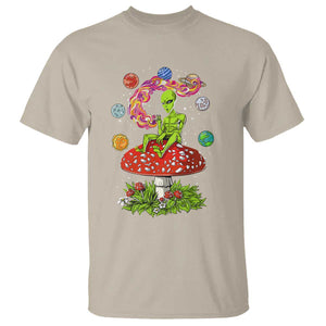 Outer Space Funny Alien Smoking T Shirt TS09 Sand Print Your Wear