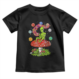 Outer Space Funny Alien Smoking Toddler T Shirt TS09 Black Print Your Wear
