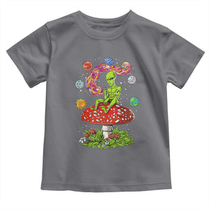Outer Space Funny Alien Smoking Toddler T Shirt TS09 Charcoal Print Your Wear