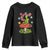 Outer Space Funny Alien Smoking Youth Sweatshirt TS09 Black Print Your Wear