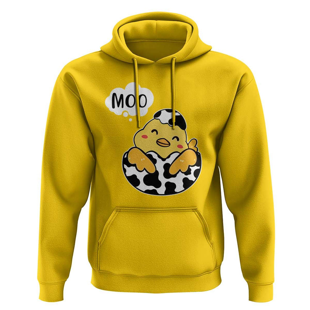 MOO Funny Chicken Fake Cow Hoodie TS09 Daisy Print Your Wear