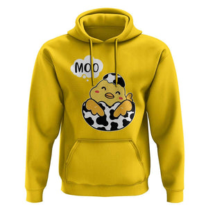 MOO Funny Chicken Fake Cow Hoodie TS09 Daisy Print Your Wear