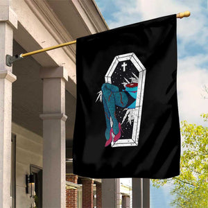 Creepy Halloween Garden Flag Sexy Zombie Legs Flash Tattoo Coffin TS09 Print Your Wear