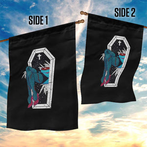 Creepy Halloween Garden Flag Sexy Zombie Legs Flash Tattoo Coffin TS09 Print Your Wear