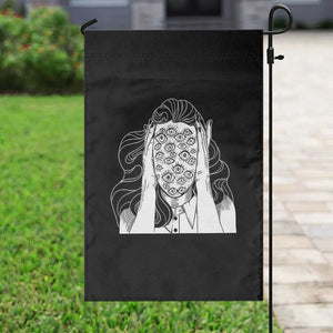 Creepy Aesthetic All Eyes On Me Psycho Girl Garden Flag TS09 Print Your Wear