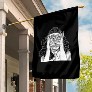 Creepy Aesthetic All Eyes On Me Psycho Girl Garden Flag TS09 Print Your Wear
