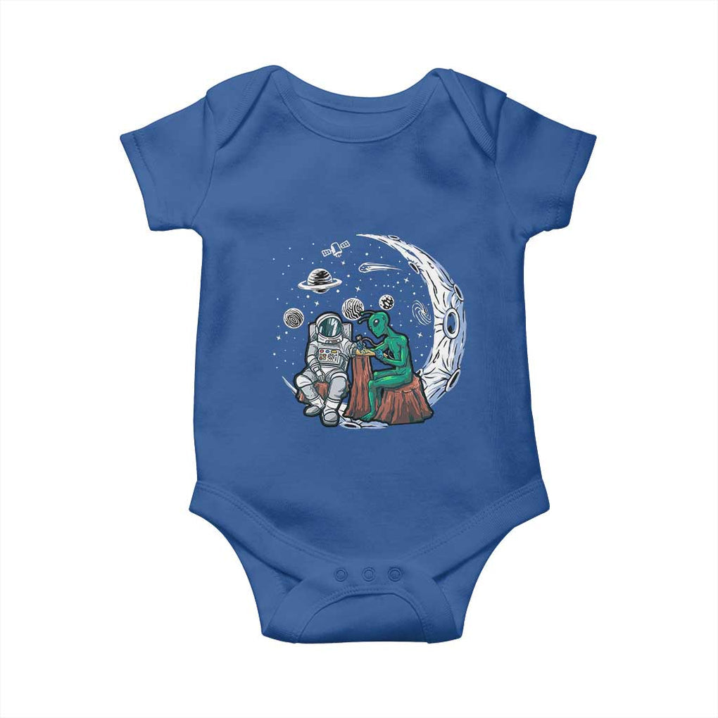 Funny Alien Ink Astronaut Outer Space Baby Onesie TS09 Royal Blue Print Your Wear