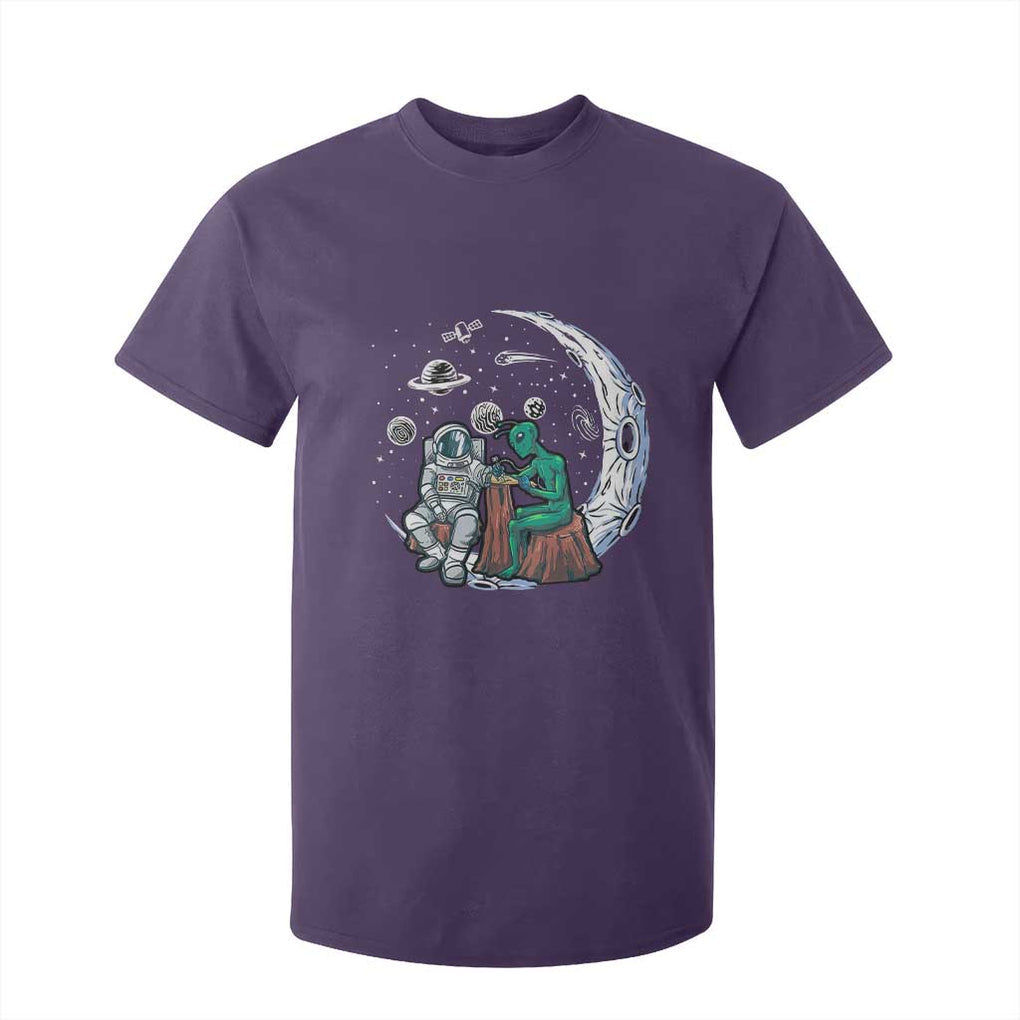 Funny Alien Ink Astronaut Outer Space T Shirt For Kid TS09 Purple Print Your Wear